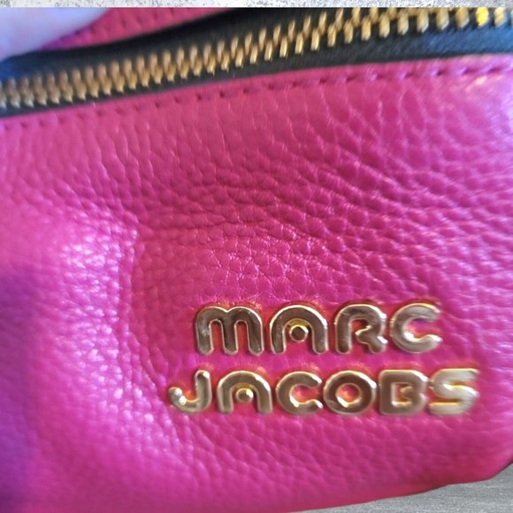 Marc Jacob fuchsia Pink Peddle Leather Two Ways Convertible Crossbody Backpack - Picture 5 of 16